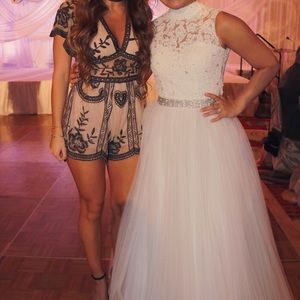 white sherri hill wedding dress!